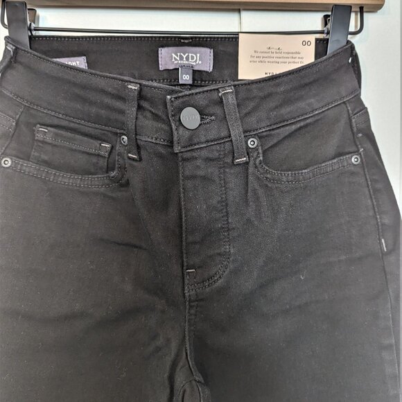 NYDJ Straight Leg Black Jeans - Picture 3 of 6